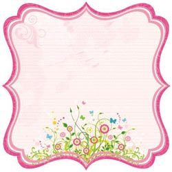 Bella Journal Glitter Die-Cut Pink