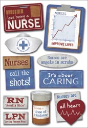 Cardstock Sticker-Nurses