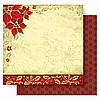 12x12 Double Sided Glitter Paper/Christmas Holly