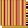 12x12 Double Sided Glitter-Halloween Stripe