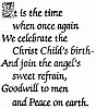 Christmas-It Is The Time
