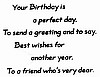 Perfect Day Birthday Wish