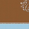 12x12 Brown Blossom & Butterflies Foil Paper