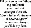 Father's Big and Small Verse