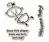 Welcome Baby/Clear Mini Stamps
