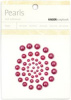 Self Adhesive Pearls Plum