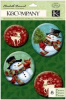 Snowmen Snow Globe Stickers