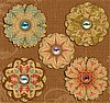 Bailey Chipboard Flower Brads
Metal Art
