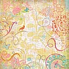 12x12 Urban Rhapsody Garden Collage Thermo Glitter Paper