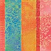 12x12 BW Mira Floral Stripe Glitter Thermography Paper