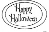 Happy Halloween Oval