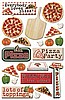 Pizza Party Epoxy Stickers
