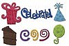 16 Pcs. Felt Frenzy Adhesive/Birthday