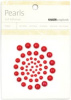 Self Adhesive Pearls Red