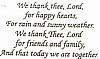 We Thank Thee Lord