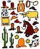 Western Vacation Stickers