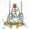 Chicken On A Swing