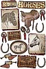 Cardstock Stickers-Horses