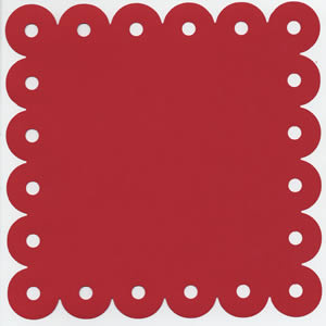 Red Embossed Dots - 12x12 Cardstock - Recollections Single