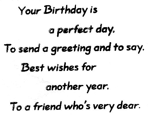 Perfect Day Birthday Wish
