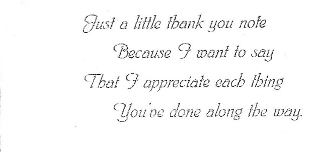 Thank You Note