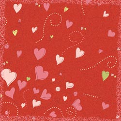 12x12 Sparkle Cardstock-2 Cute Be Loved
