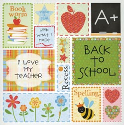 12x12 Grade School Glitter Blocks