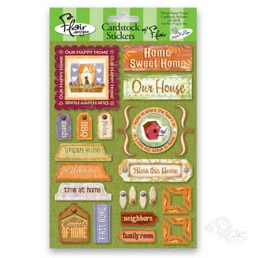 Home Sweet Home Cardstock Stickers