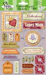 Cardstock Stickers/Super Mom