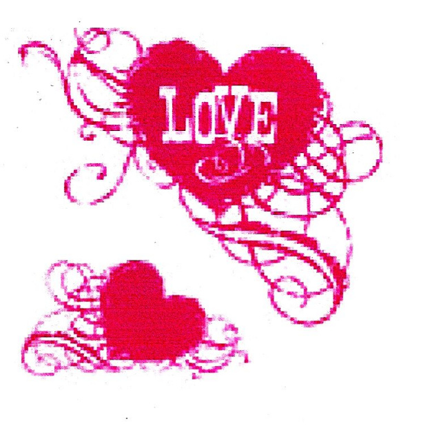 Heart Streamer Clear Mini Stamp Set