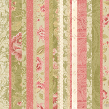 12x12 McKenna Striped Floral Damask Embossed Paper