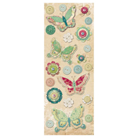 Classic K Margo Adhesive Chip Board Buttons & Butterflies