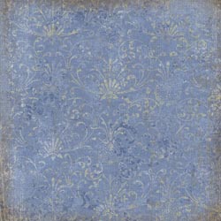 12x12 Blue Awning Blue Damask Flat Paper