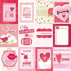 12x12 Valentine Foil Cut-Out Cards