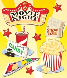 Movie Night Sticker Medley