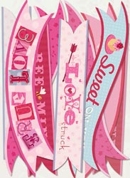 BW Sweet Talk Banners Die-Cut Cardstock
