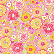 12x12 Pink Floral/Berry Sweet Flat Paper