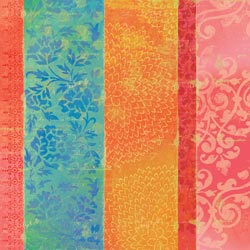 12x12 BW Mira Floral Stripe Glitter Thermography Paper