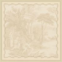 12x12 Ashford Toile Printed Flat Paper