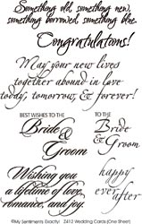 Wedding Cards Rub Ons