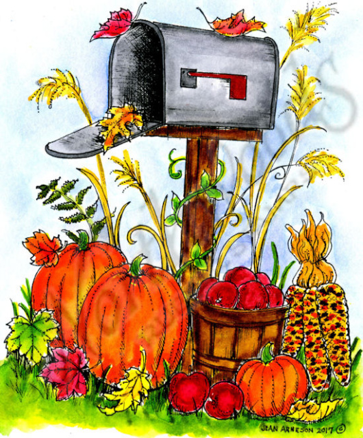 Autumn Mailbox