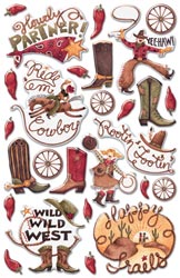 Debbie Mumm-Wild West Epoxy Stickers