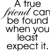 A true Friend Can Be Found