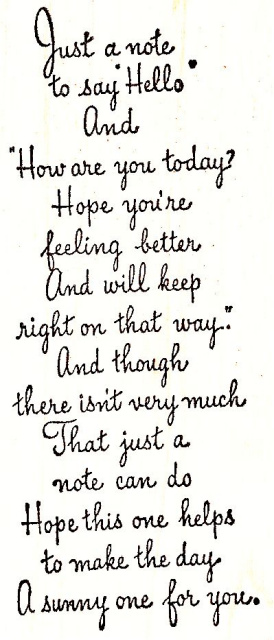To Say Hello/Get Well