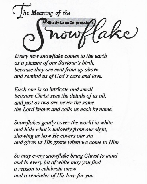 Snowflake Meaning