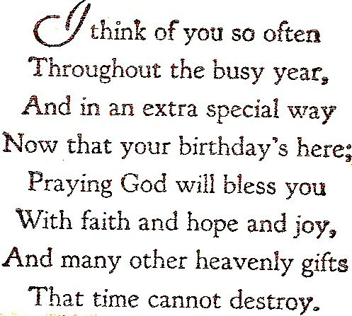 I Think Of You So Often/Birthday