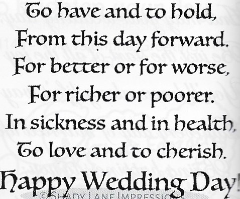 To Have and Hold/Wedding