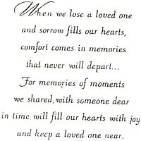 When We Lose A Loved One