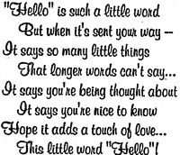 Hello Verse