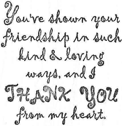 You've Shown Friendship